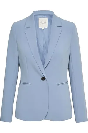 Part Two Blazer Single-Breasted Notch Lapel Tailored Fit Rounded Corners, , 46 Donna