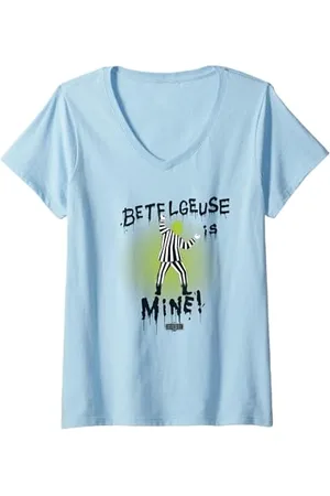 BEETLEJUICE Donna Betelegeuse Is Mine Maglietta con Collo a V