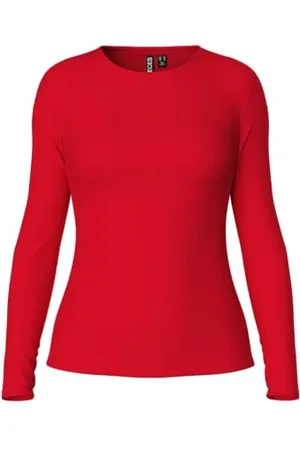 Pieces® Pcruka LS Top Noos BC, T-Shirt Donna, , XL