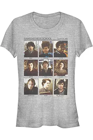 Stranger Things Hawkins Maglietta a Maniche Corte T-Shirt, , M Donna