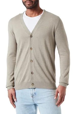 SELECTED Slhberg LS Knit V-Neck Cardigan Noos Maglione, , L Uomo