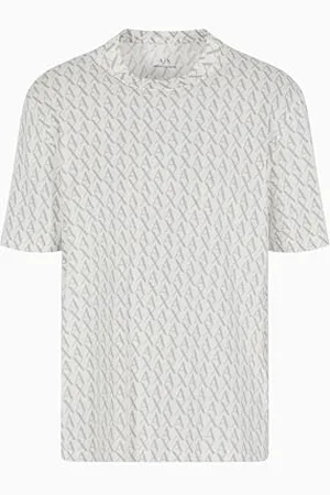 Armani Exchange Allover Logo Tee T-Shirt, , XL Uomo