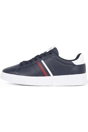 Tommy Hilfiger Uomo Sneakers con Suola Preformata Modern Stripes con Logo, Blu (Desert Sky), 46 EU