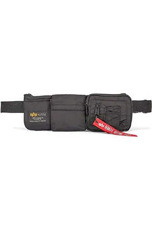 Alpha Industries Crew Utility Bag-Marsupio, Borsa Unisex-Adulto, Black, Taglia Unica