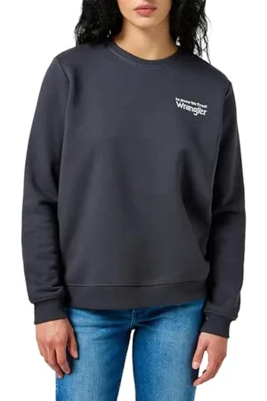 Wrangler Felpa Regular Maglia di Tuta, , XS Donna
