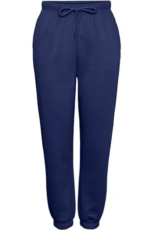 Pieces® Pcchilli HW-Pantaloni Sportivi Noos BC Felpati, Bellwether Blue, L Donna