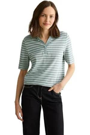 CECIL B322948 Polo in piqué a Righe, , S Donna