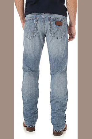 Wrangler Jeans retrò Slim Fit Straight Leg, , 30W x 36L Uomo