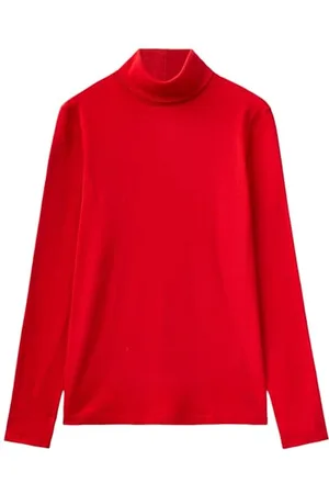 Benetton Maglia Ciclista M/L 3ga2e2224, T-Shirt Donna, Bordeaux 0V3, XS
