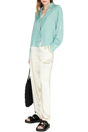 Sisley Pantaloni 4g55lf037, , 42 Donna