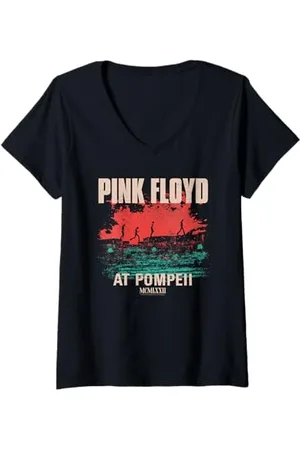 Pink Floyd Donna Live at Pompei Album Art Maglietta con Collo a V