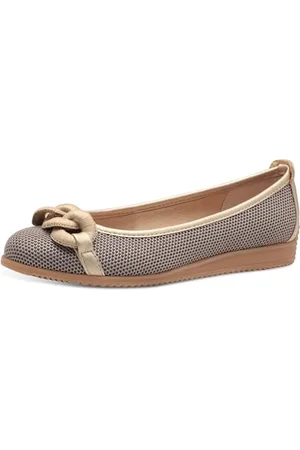 Marco Tozzi Damen Ballerinas 2-22121-44, Ballerine Donna, Gold, 41 EU