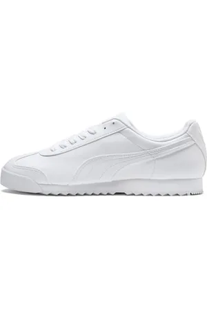 PUMA Roma Basic, Scarpe da Ginnastica Basse Uomo, Bianco (White/Light Gray), 42 EU