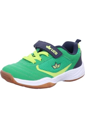 LICO Kerry VS, Scarpe da Ginnastica per Interni Unisex-Bambini, Grün/Marine/Lemon, 28 EU