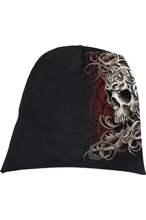 Spiral Skull Shoulder Wrap Unisex Beanie 95% Cotone, 5% Spandex