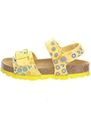 Lurchi Onja, Sandali Bambina, Giallo Flower DOT, 27 EU