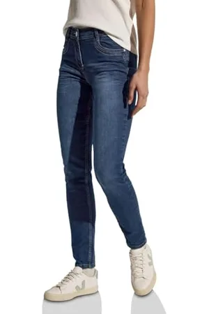CECIL Style Toronto 1-Knopf 59 Jeans Slim Fit, , 34W x 32L Donna