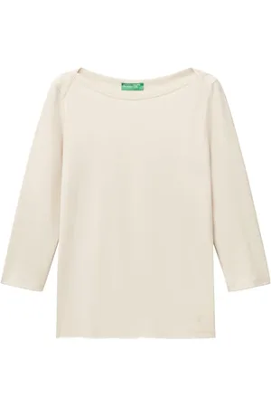 Benetton Maglia M/L 3ga2e16a1, Beige 152, XXS Donna