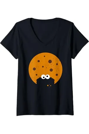 Sesamstraat Donna Sweet Cookie, Maglietta con Collo a V
