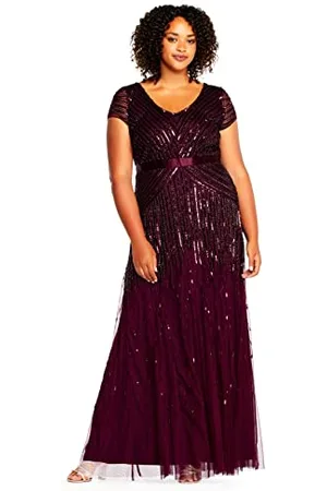 Adrianna Papell Donna 092868950 Vestito - Rosso - 42