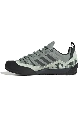 adidas Terrex Swift Solo 2.0 Hiking Shoes, Scarpe da Trekking Unisex-Adulto, Silver Green/Legend Ivy/Linen Green, 42 EU
