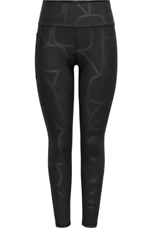 ONLY ONLY Onpfont-2 Logo HW Pck Tights Noos Leggings, , XL Donna