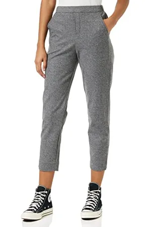 Benetton Pantaloni 4W8FDF01U Donna, Grigio Melange 507, L