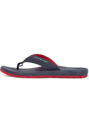 Tommy Hilfiger Uomo Infradito Molded Beach Sandal con Logo, Blu (Desert Sky), 40