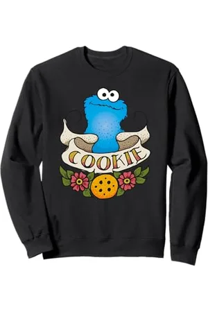 Sesamstraat Tattoo Cookie Monster Felpa
