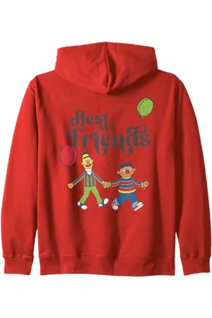 Sesamstraat Best Friends, nero Felpa con Cappuccio