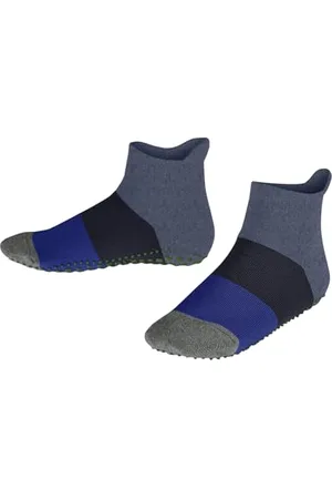 Falke Colour Block K Hp cotone con suola in gomma 1 paio, Calze da casa Unisex - Bambini, , 31/34 EU