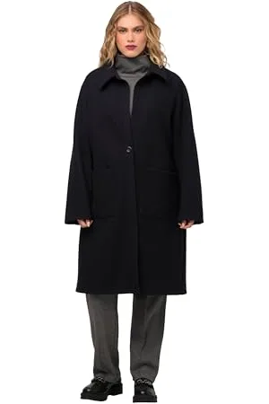 Ulla Popken Cappotto Felpato Felpa, , 56-58 Donna