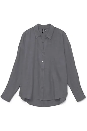 VERO MODA Vmmelaney Queeny LS Shirt Wvn Noos Maglietta, , XS Donna