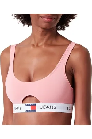 Tommy Hilfiger Keyhole Bralette (Ext Sizes) Uw0uw05345, Altri Reggiseni Donna, (Tickled Pink), M
