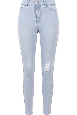 Urban classics Pantaloni da Donna a Vita Alta, Skinny Denim, , W26