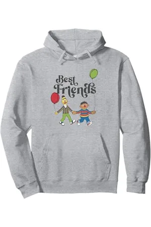Sesamstraat Best Friends, nero Felpa con Cappuccio