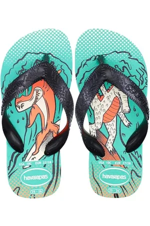 Havaianas Kids Top Fun - Infradito Ragazzi, Virtual Green/Black