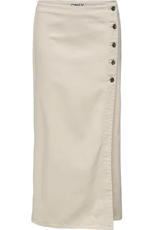ONLY Onlsilla HW Long Slit Skirt Pnt, , L Donna