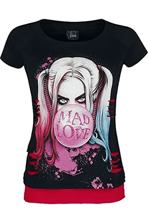 DC Comics Originals F711-Tops-Short Sleeve T-Shirt, Black, M Donna