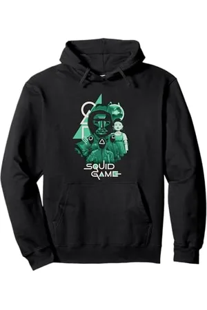 Squid Game Front Man and Group Overlay Felpa con Cappuccio