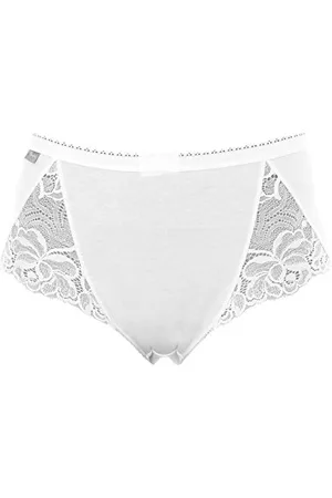 Playtex Cotton And Lace Midi x2 Slip, , 48 (Pacco da 2) Donna
