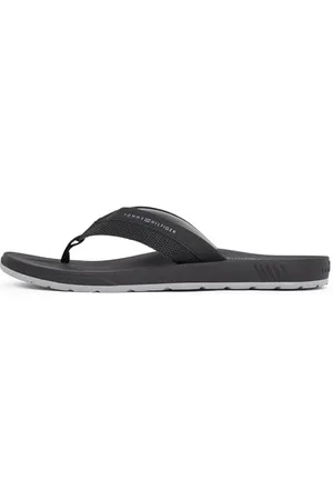 Tommy Hilfiger Uomo Infradito Molded Beach Sandal con Logo, (Black), 41