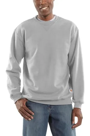 Carhartt Felpa Girocollo, vestibilità Ampia, Media Pesantezza Maglia di Tuta, (Heather), XL Uomo