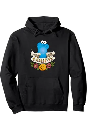 Sesamstraat Tattoo Cookie Monster Felpa con Cappuccio