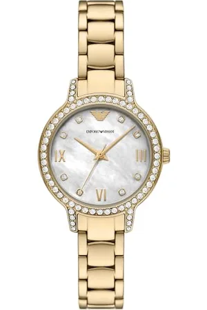 Emporio Armani Orologio Analogico al Quarzo Donna con Cinturino in Acciaio Inossidabile AR11652, , 32 mm