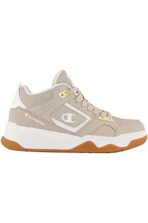 Champion Overtime W Mid, Sneakers Donna, Tortora/Bianco/Limone (MS084), 40 EU