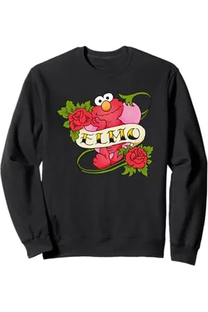 Sesamstraat Elmo Tattoo Roses, Felpa