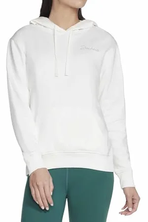 Skechers Signature Pullover Hoodie Felpa con Cappuccio, , XS Donna