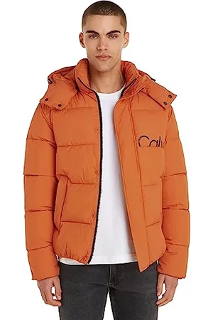 Calvin Klein Jeans Giacca Uomo Essentials Non Down Logo Giacca Invernale, (Burnt Clay), XS