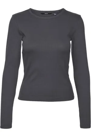 VERO MODA Vmchloe LS Ga Jrs Noos-Pantaloncini Maglietta a Maniche Lunghe, , XXL Donna